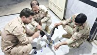نجات حواصیل زخمی توسط مرزبانان خراسان شمالی