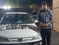 توقیف خودروی حامل مواد مخدر در رشت