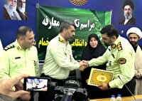 تکریم و معارفه فرمانده انتظامی شهرستان خمام