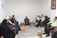 دیدار فرمانده انتظامی گیلان با خانواده شهید سالاری در ماسال