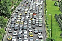 ترافیک در محور‌های پرتردد تهران در شنبه ۲۰ تیر